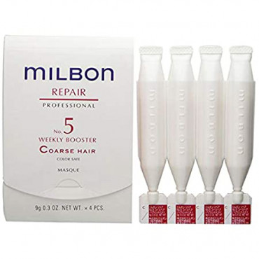 Milbon Repair No 5 Weekly Booster Coarse Hair Masque 粗頭髮修護護髮膜 9gx4