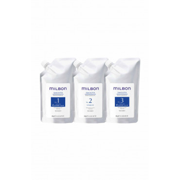 Milbon Smooth 3-step Deep conditioning Treatment Coarse Hair 深層焗油護理套裝粗硬髮質  600G x 3 