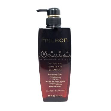 Milbon VITALIZING DIMENSION Shampoo 喚彈系列燙染受損髪質 500ml